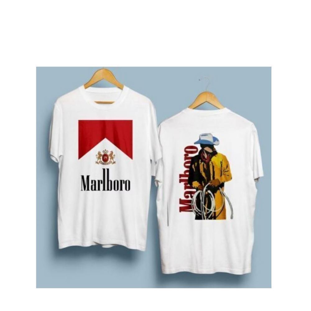 Marlboro Shirt 90S Marlboro Cowboy Tshirt 2 Sided